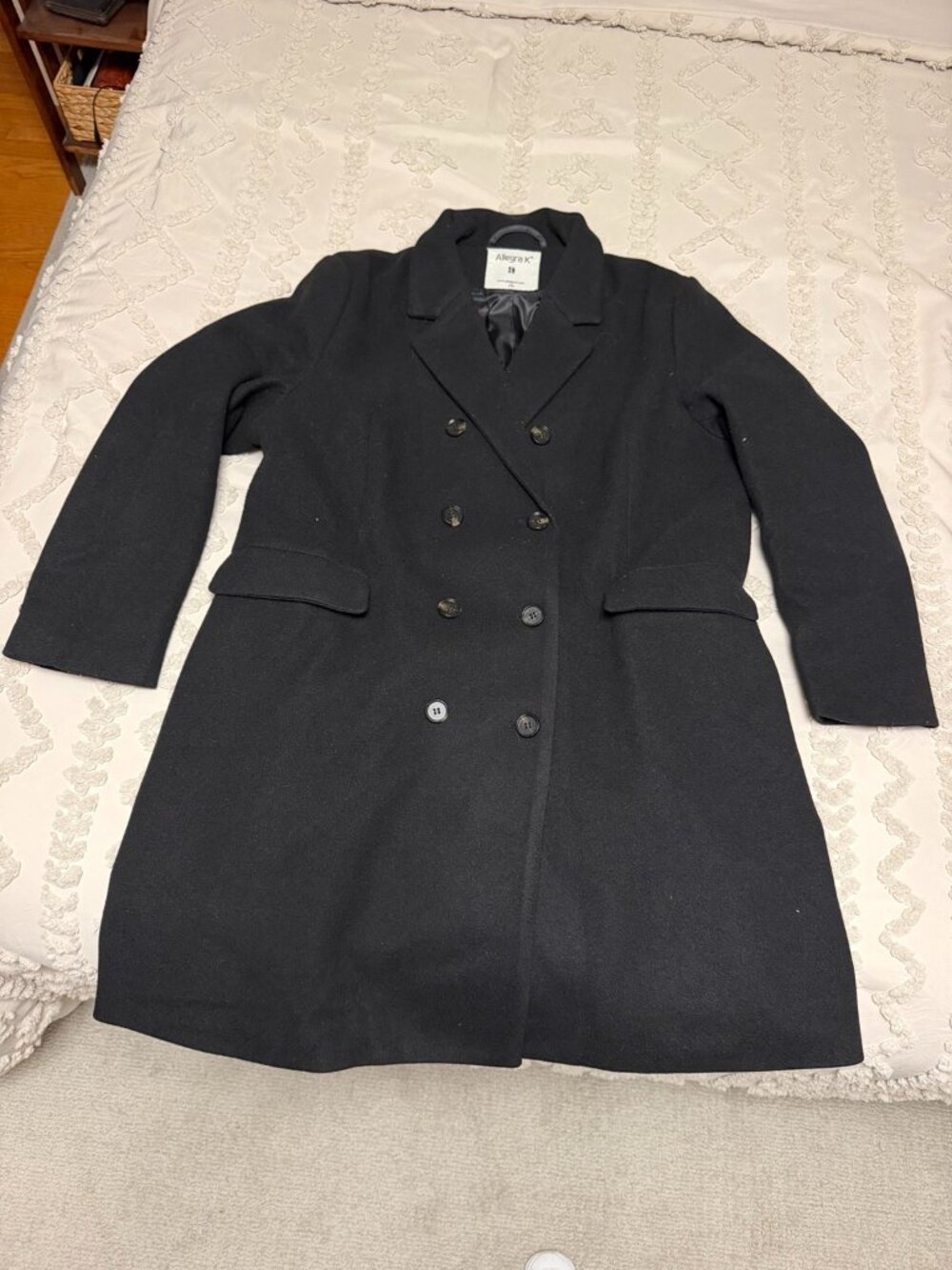 Allegra K Wool Coat - Black